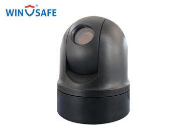 WaterProof Black Rugged PTZ Camera Analog 360 Degree Small Size For Police Car